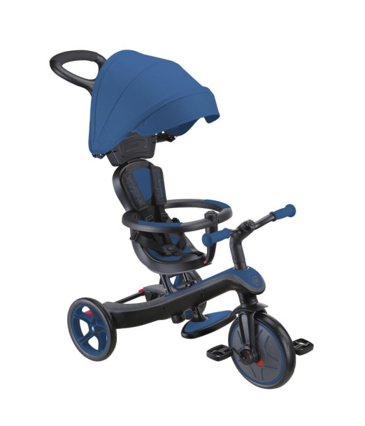 Globber Tricycle EXPLORER 4EN1 Évolutif - Bleu Univers Bébé -