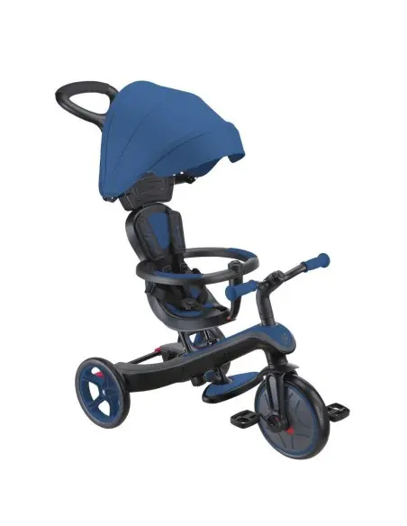 Globber Tricycle EXPLORER 4EN1 Évolutif - Bleu Univers Bébé -