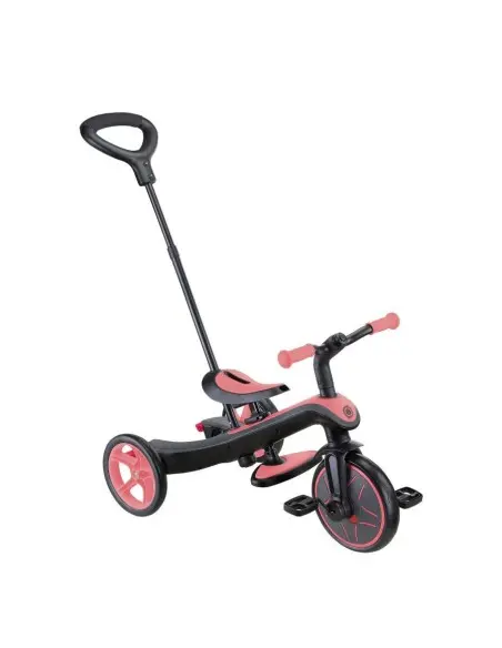 Globber Tricycle EXPLORER 4en1 Évolutif - Rose Trottinette &