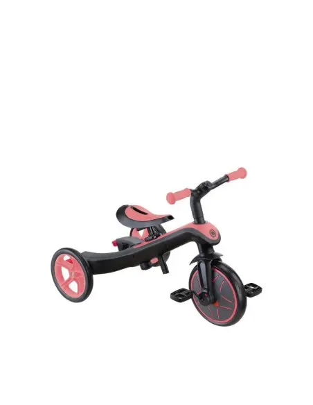 Globber Tricycle EXPLORER 4en1 Évolutif - Rose Trottinette &