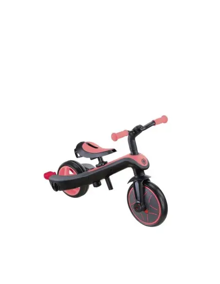 Globber Tricycle EXPLORER 4en1 Évolutif - Rose Trottinette &