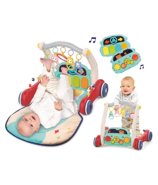 Ludi piano play mat & 3-in-1 push walker from 0 months 2