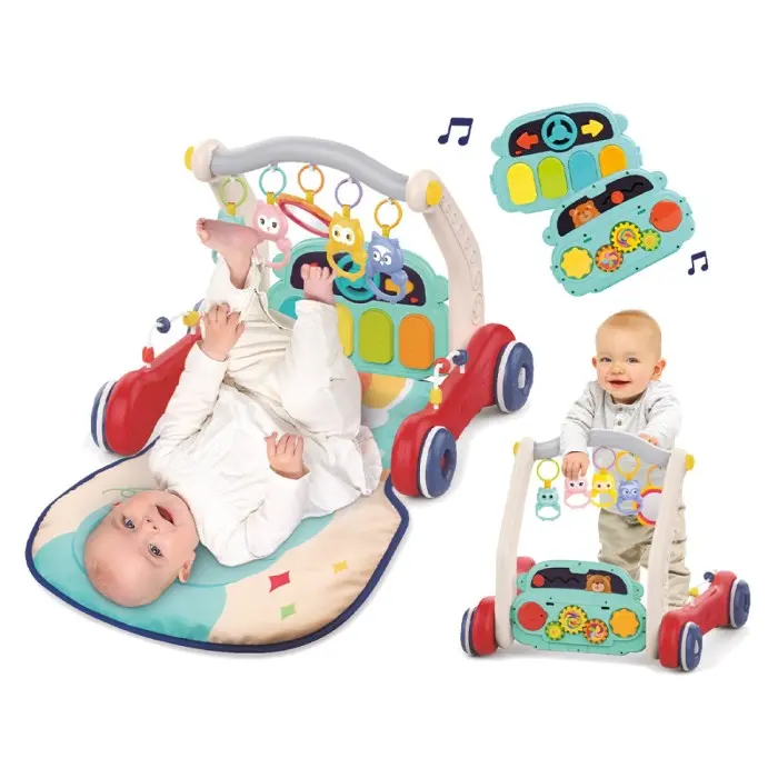 Ludi Tapis Piano & Chariot de Marche 3en1 0m+ Tapis d'éveil -