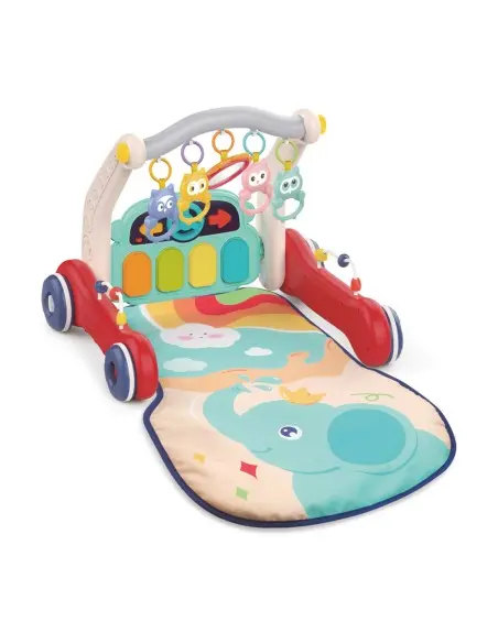 Ludi Tapis Piano & Chariot de Marche 3en1 0m+ Tapis d'éveil -