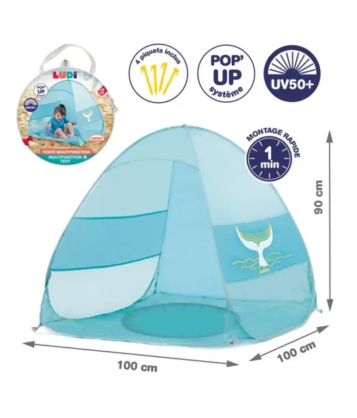 Ludi Tente anti-uv multifonctions 10 mois+ Piscine - Ludi Maroc 2