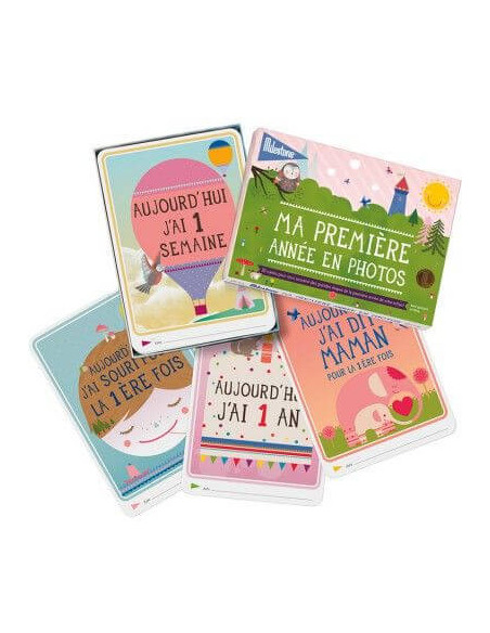 Cartes Milestone Ma première année en photos