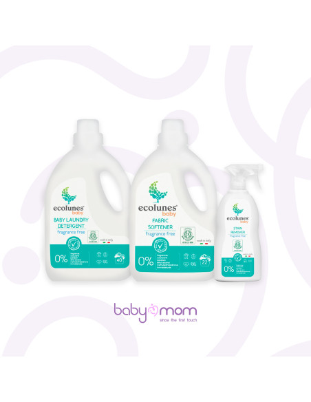 Ecolunes Pack Promo Détergent Lessive + Détachant + Adoucissant Bio dans Détergent Vaisselle Bébé chez Baby And Mom Maroc