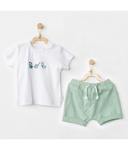 Ensemble 2 pièces 100% Coton - Dinosaure Tenue de sortie -