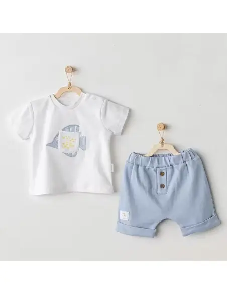 Ensemble 2 pièces 100% Coton - Dinosaure Anti-Verg -