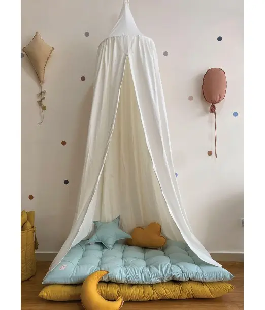 Minitribe Ciel de lit - Blanc Déco chambre bébé - Minitribe