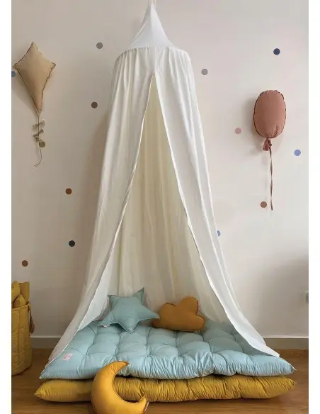 Minitribe Ciel de lit - Blanc Déco chambre bébé - Minitribe