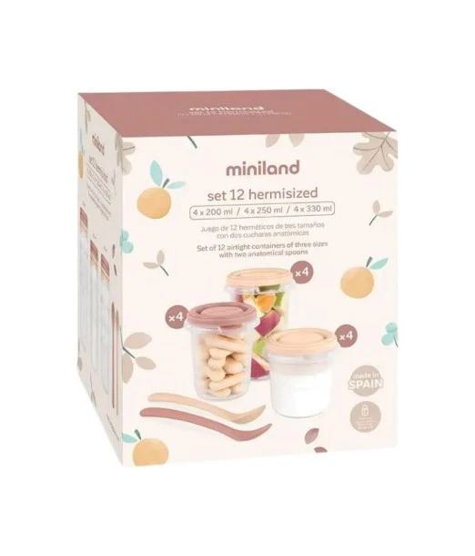 Miniland set of 12 storage pots Valencia