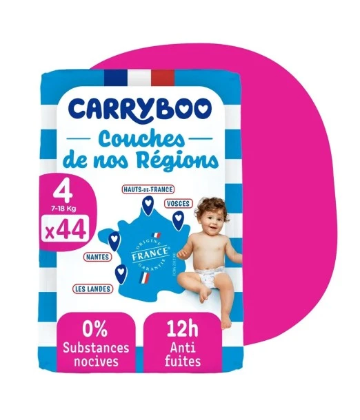 Carryboo Jumbo diapers size 4 (7-18kg) 44 diapers