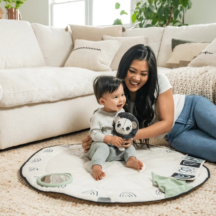 Tiny Love Tapis d'Éveil - Tapis d'Activités Black & White Tapis