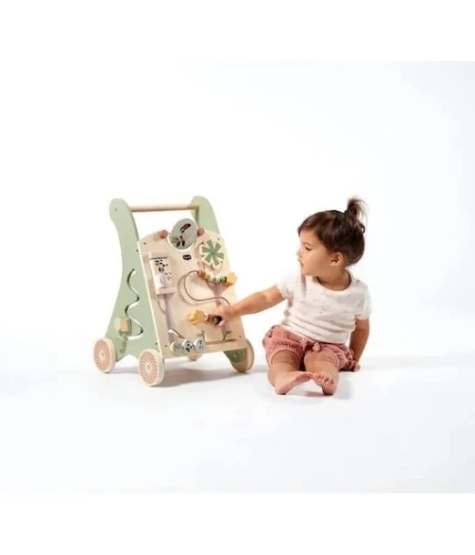 Tiny Love walking cart, wooden Boho chic baby walker 18m+ 2
