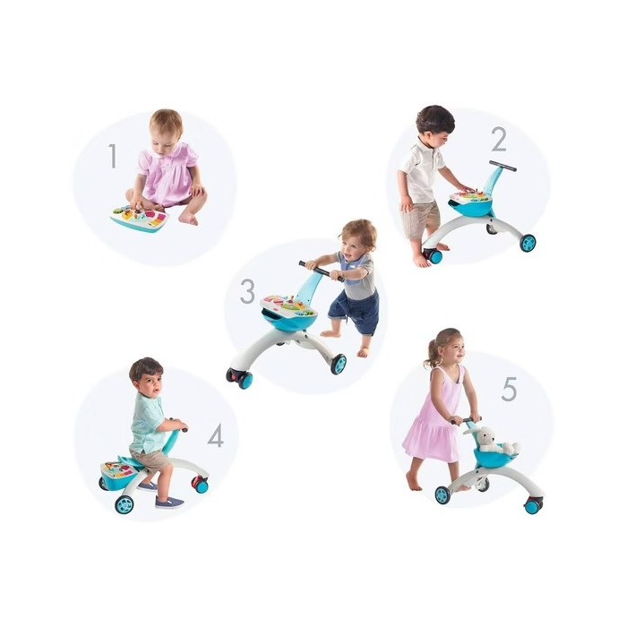 Tiny Love Chariot de marche 5en1 Rose 6m+ Trotteur & Youpala -