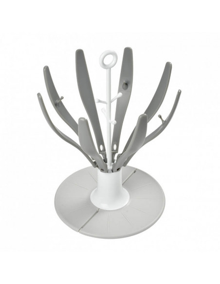 Egoutte Biberon pliable Flower Gris Béaba