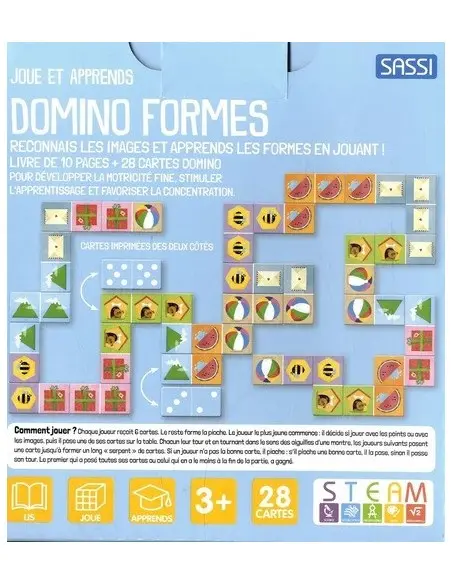 Domino Shapes - 10-page book and 28 domino cards — photo 2