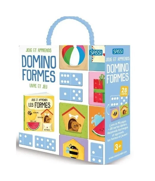 Domino Shapes - 10-page book and 28 domino cards