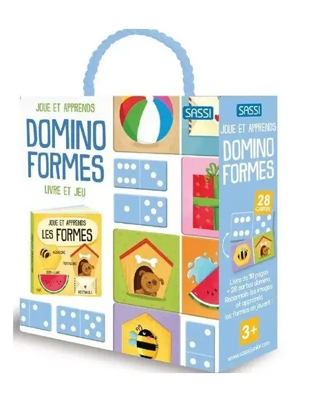 Domino Shapes - 10-page book and 28 domino cards