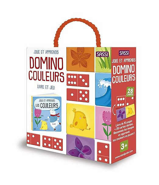 Domino Couleurs - Livre de 10 pages et 28 cartes domino Livres