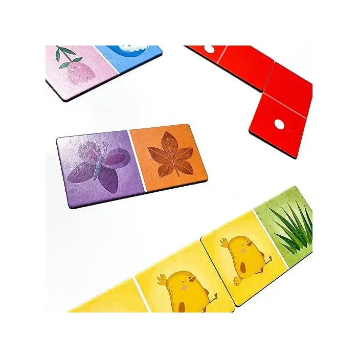 Domino Couleurs - Livre de 10 pages et 28 cartes domino Livres