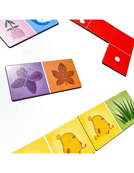 Domino Couleurs - Livre de 10 pages et 28 cartes domino Livres
