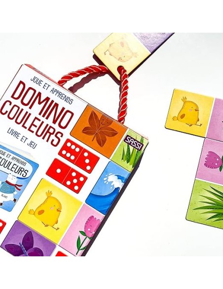 Domino Couleurs - Livre de 10 pages et 28 cartes domino Livres