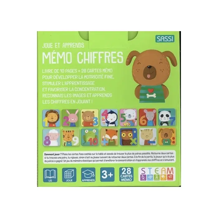 Domino Chiffres - Livre de 10 pages et 28 cartes domino Livres