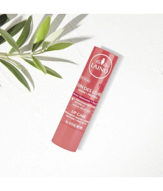 Laino shimmering grenadine-scented lip care