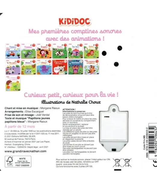 Mes premières comptines des couleurs 1an+ Livres & Histoires - 2