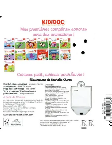 Mes premières comptines des couleurs 1an+ Livres & Histoires -