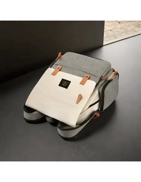 Sac à Dos à Langer - Grande Capacité Gris/Beige Sac à dos - 