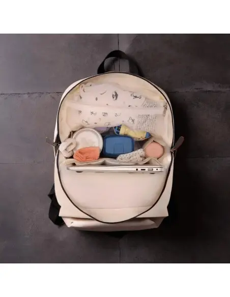 Sac à Dos à Langer - Grande Capacité Gris/Beige Sac à dos - 