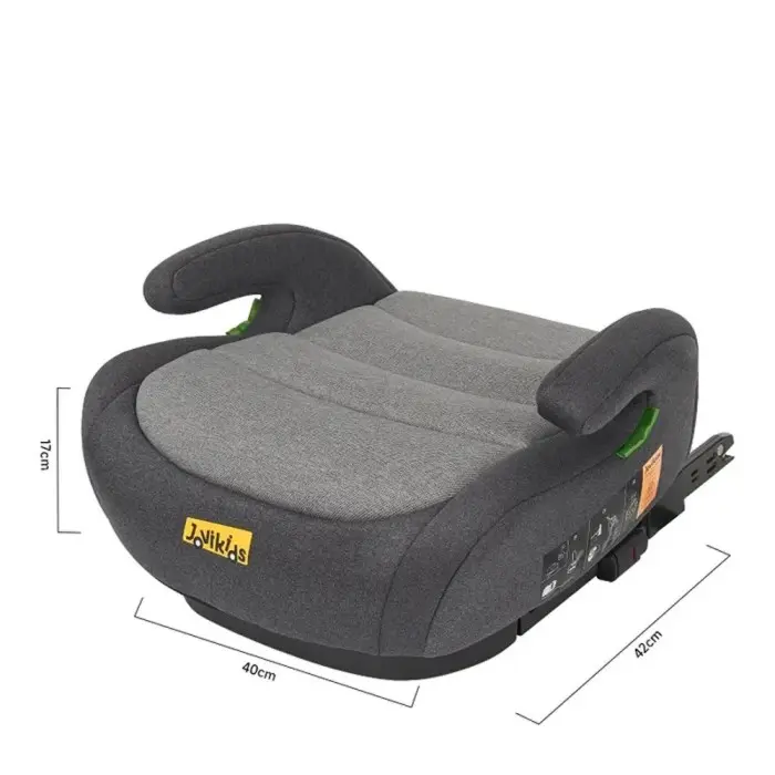 JoviKids Réhausseur Isofix OHHO – Groupe 2/3 Gris Réhausseur -
