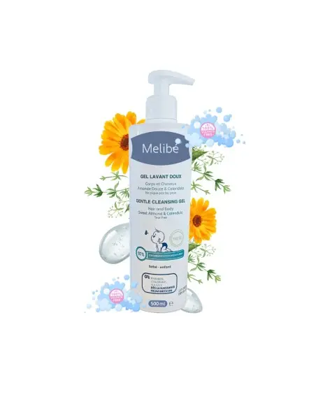 Melibé Gel lavant doux 500ml Cheveux & Corps - Melibé Maroc