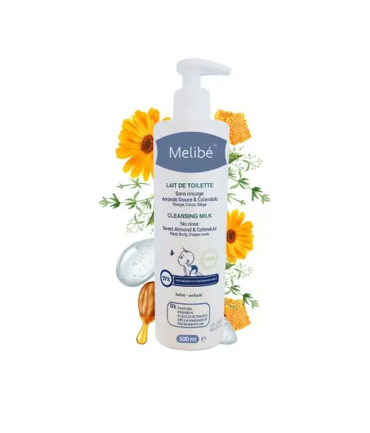 Melibé Lait de Toilette 500ml Eau / Lait de toilette - Melibé