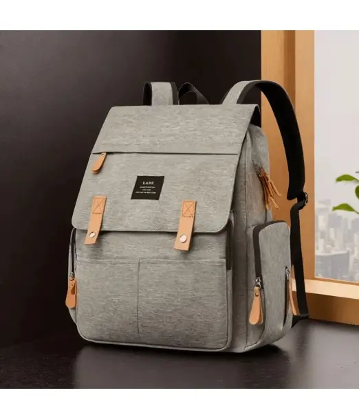 Sac à Dos à Langer - Grande Capacité Gris Sac à dos - Maroc