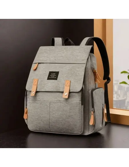 Diaper backpack - Large capacity grey