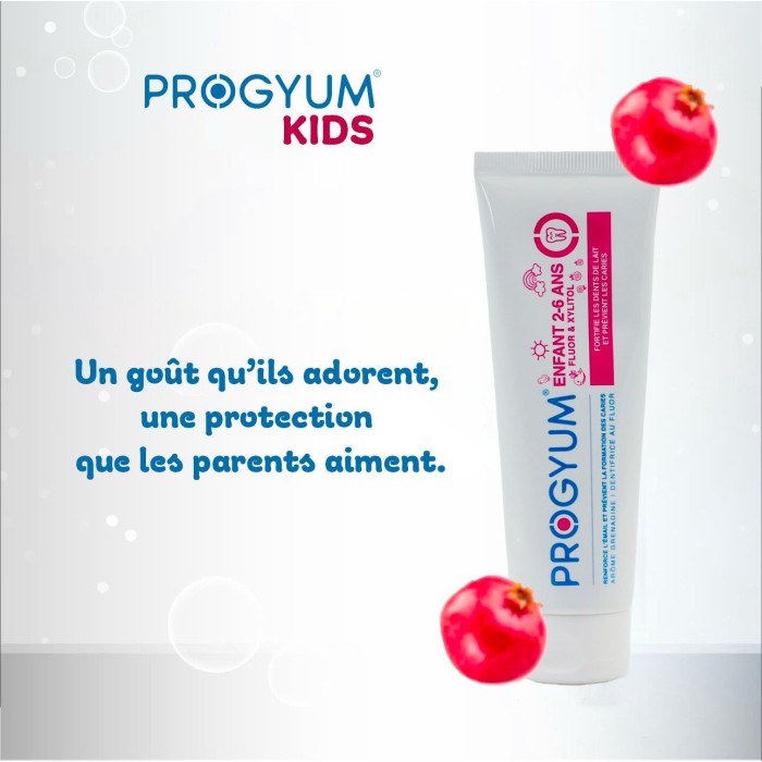 Progyum Dentifrice pour Enfants 2-6ans 75ml Dentifrice - Maroc