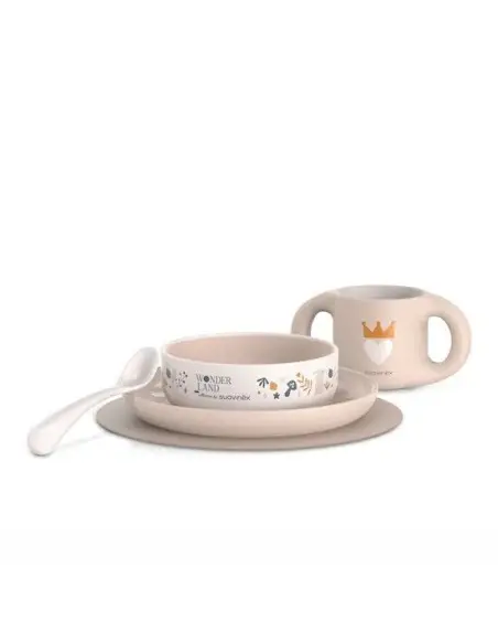Suavinex Coffret repas Hygge Baby 6m+ Rose Vaisselle bébé -