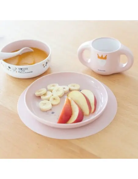 Suavinex Coffret repas Hygge Baby 6m+ Rose Vaisselle bébé -