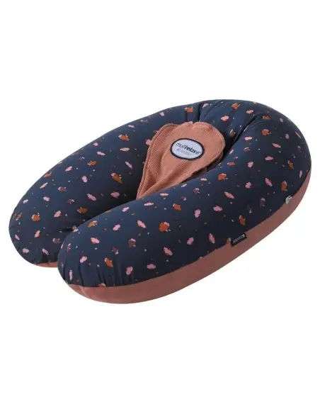 Candide multi-relax jersey 3-in-1 quilted cushion flowers & brown sugar