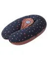 Candide multi-relax jersey 3-in-1 quilted cushion flowers & brown sugar