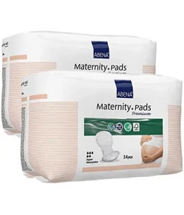 Serviettes Hygiéniques de Maternité Abena Premium 14 Unités