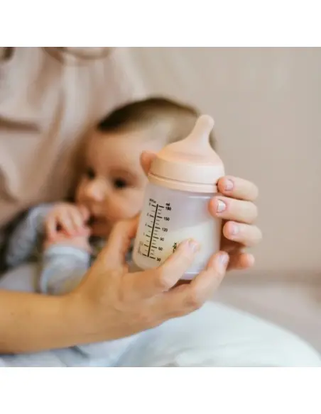 Suavinex Pack Zero.Zero anti-colic baby bottle 180 ml & nipple & replacement silicone pouch — photo 2