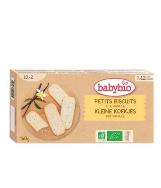 Babybio Petits Biscuits à la Vanille 160g 8mois+ Céréales &