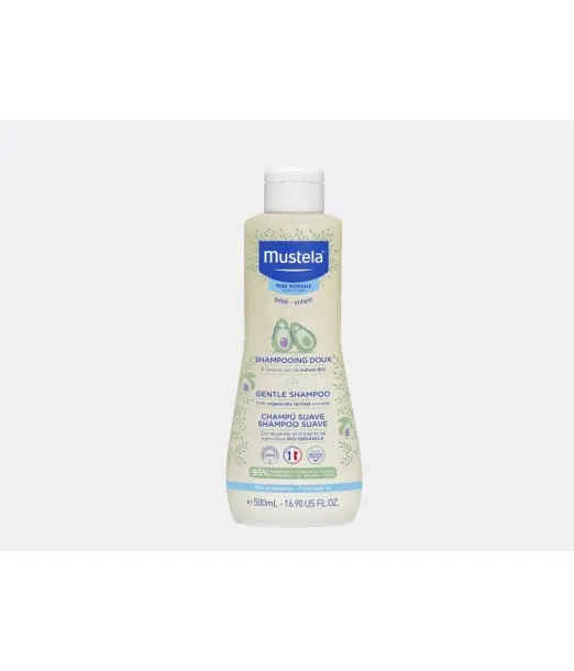 Mustela Shampooing doux bébé à l'avocat BIO 200ml Cheveux &