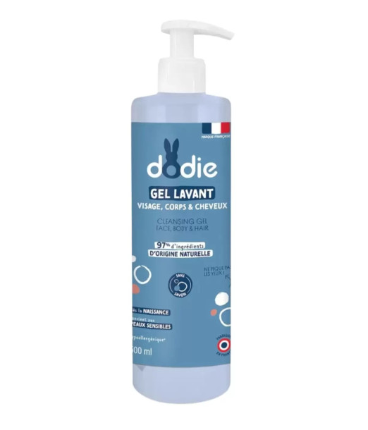Dodie Gel lavant 3en1 flacon pompe 500ml Tire lait - Dodie