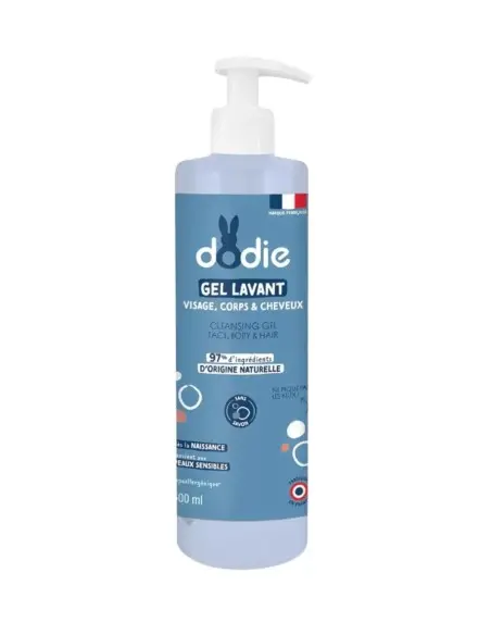 Dodie 3-in-1 cleansing gel pump bottle 500 ml